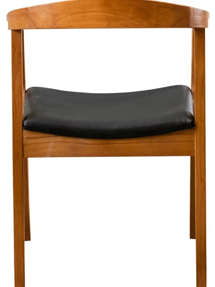 Stuhl "Albero" in Hellbraun/ Schwarz - (B)50 x (H)70 x (T)53 cm