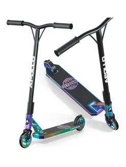 Stunt Scooter " Genesis Pro X Competition - Rainbow " in rainbow