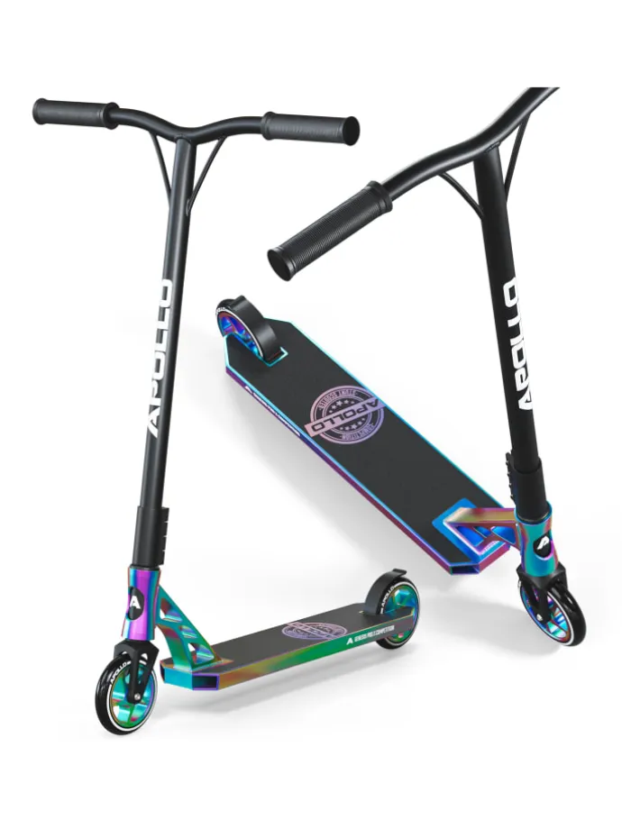 Stunt Scooter " Genesis Pro X Competition - Rainbow " in rainbow