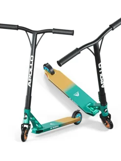 Stunt Scooter " Genesis Pro X - Türkis/Gold " in türkis/gold