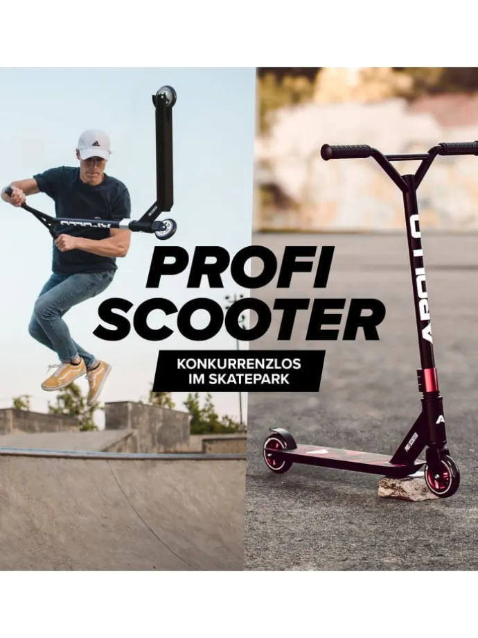 Stunt Scooter Freestyle " Genius Pro 4.0 " in rot