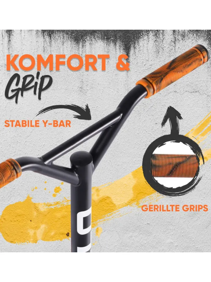 Stuntscooter Kinder " Gravity " in Orange