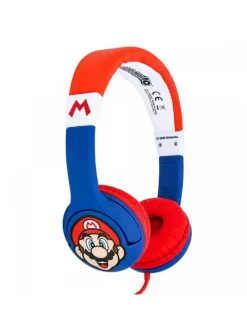 Super Mario kabelgebundene Kopfhörer für Kinder zwischen in Blau-Rot