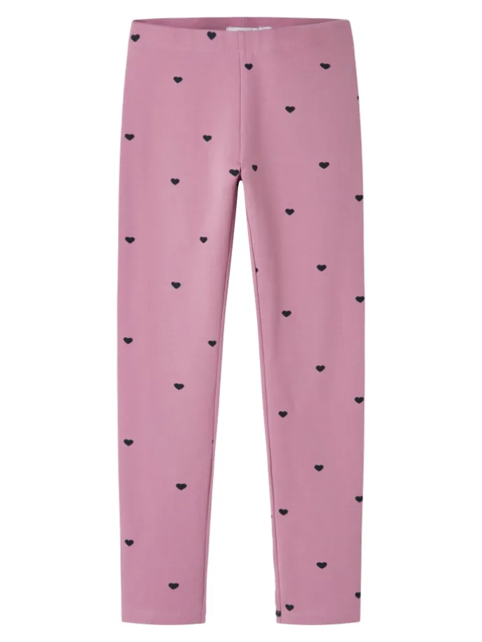 Sweateggings NKFDAVINA AOP SWE LEGGING BRU in mauve orchid