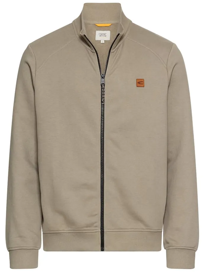 Sweatjacke in Beige