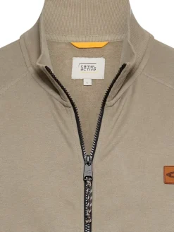 Sweatjacke in Beige