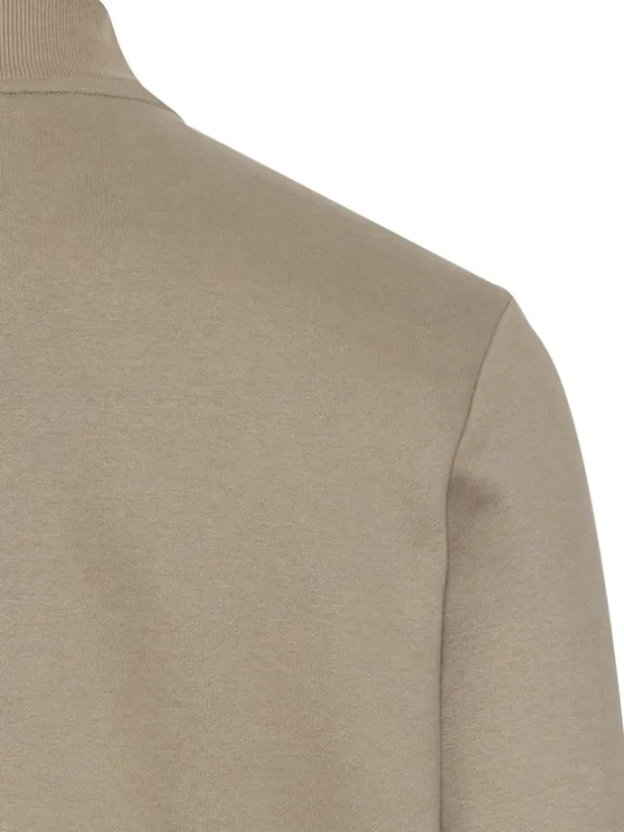Sweatjacke in Beige