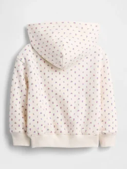 Sweatjacke in Creme