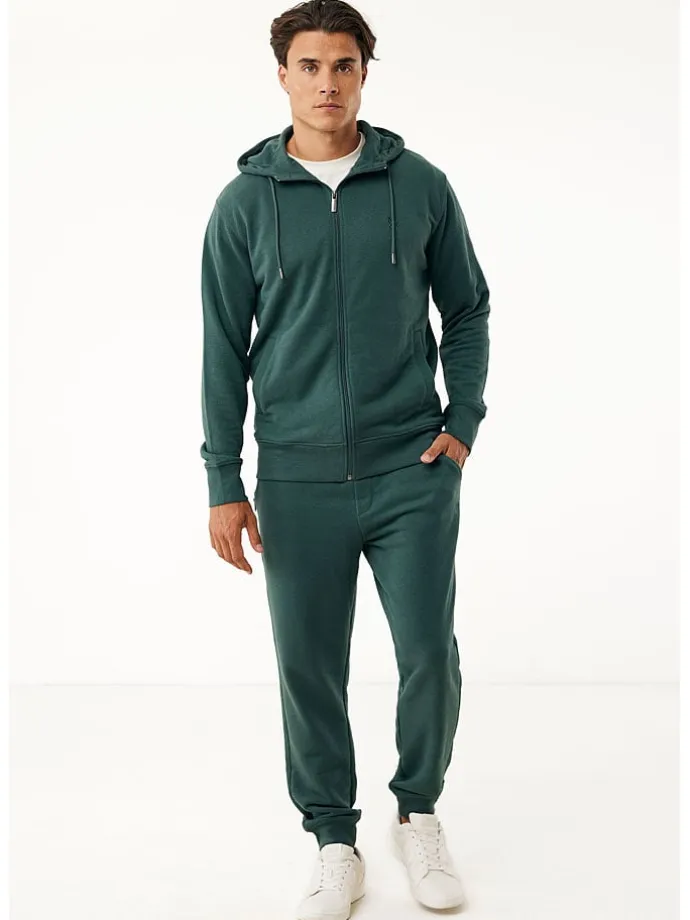 Sweatjacke in Dunkelgrün