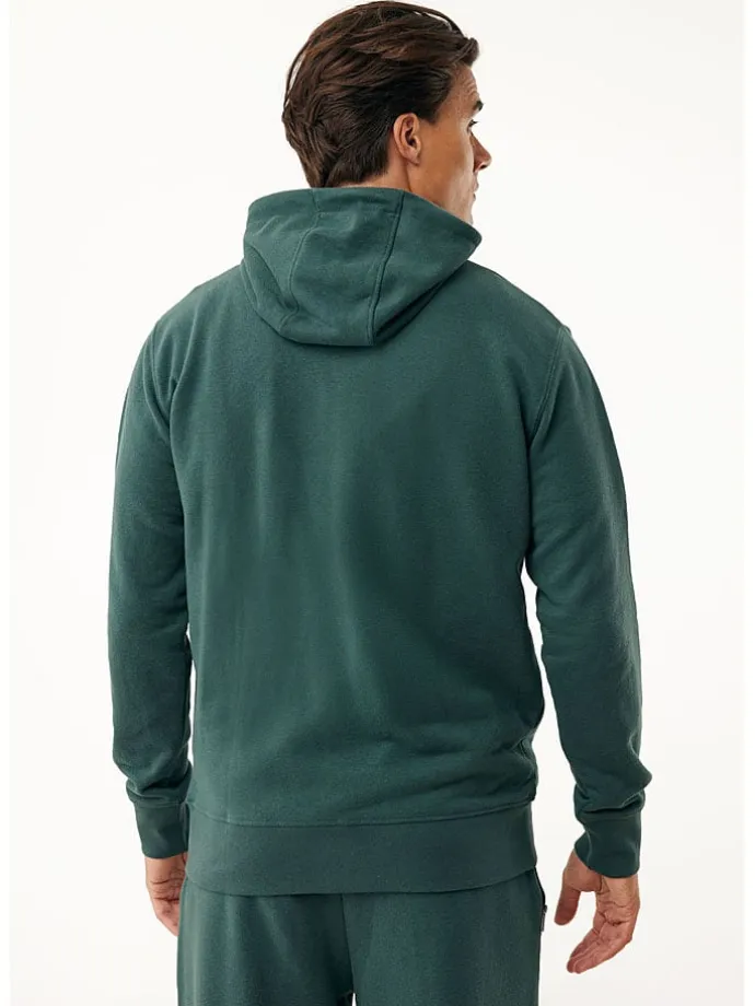 Sweatjacke in Dunkelgrün