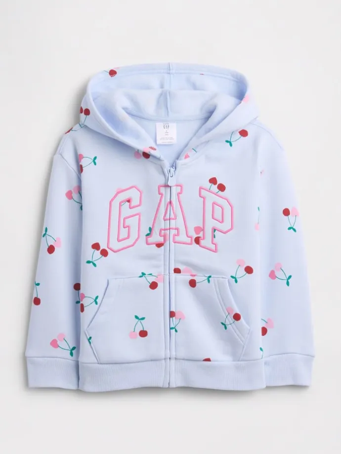 Sweatjacke in Hellblau