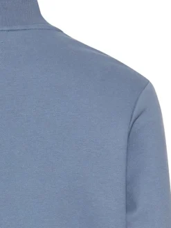 Sweatjacke in Hellblau