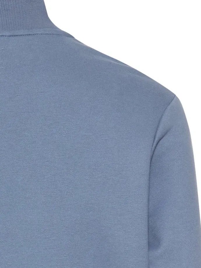 Sweatjacke in Hellblau