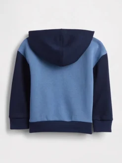 Sweatjacke in Hellblau/ Dunkelblau