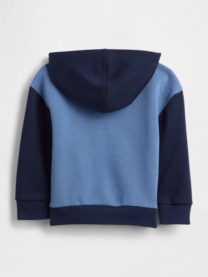 Sweatjacke in Hellblau/ Dunkelblau