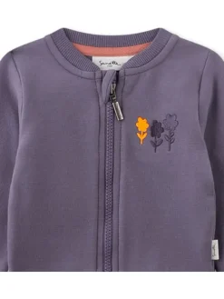 Sweatjacke in Lila