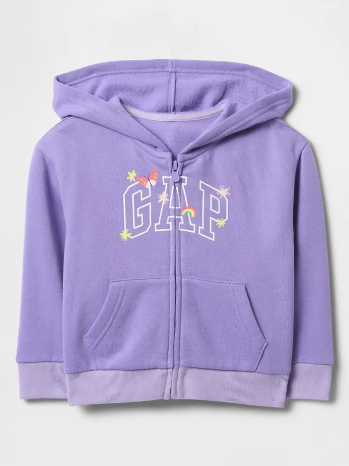 Sweatjacke in Lila