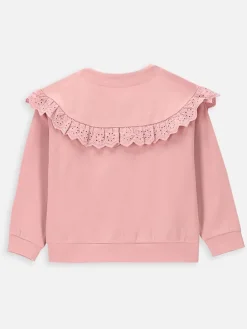 Sweatjacke in Rosa