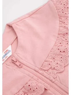 Sweatjacke in Rosa