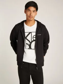 Sweatjacke in Schwarz