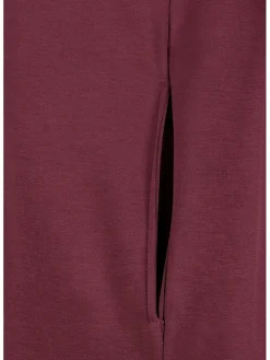 Sweatkleid in Bordeaux