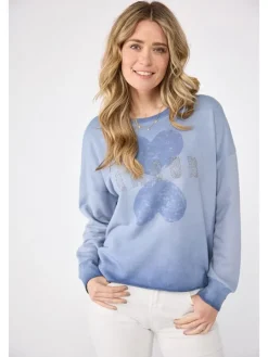 Sweatshirt "Cyrene" in Hellblau