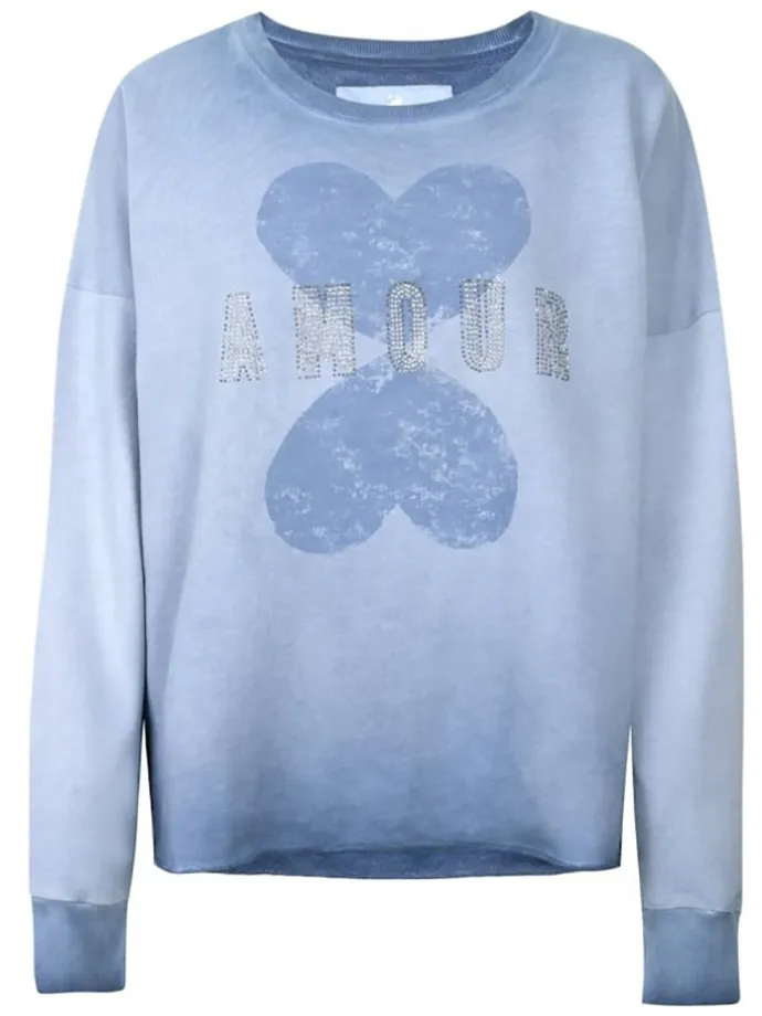 Sweatshirt "Cyrene" in Hellblau