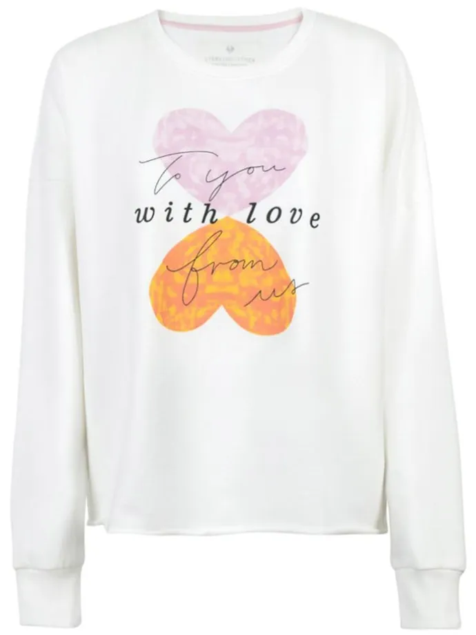 Sweatshirt "Cyrene" in Weiß