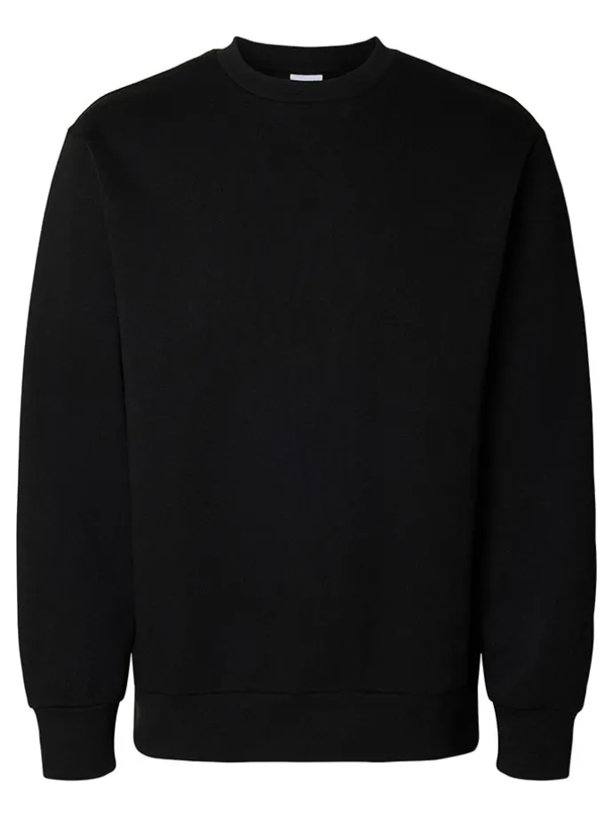 Sweatshirt "Dan" in Schwarz