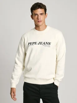 Sweatshirt "Dylan" in Creme