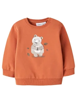 Sweatshirt "Fun" in Orange