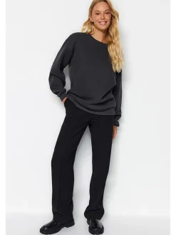 Sweatshirt in Anthrazit