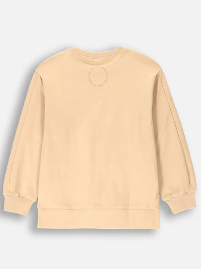 Sweatshirt in Beige
