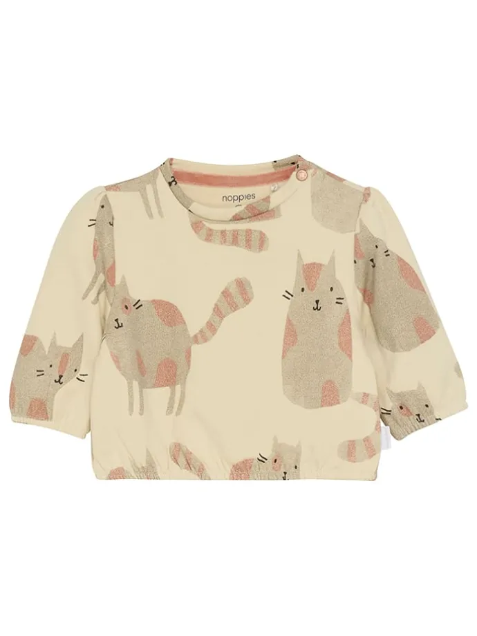 Sweatshirt in Beige
