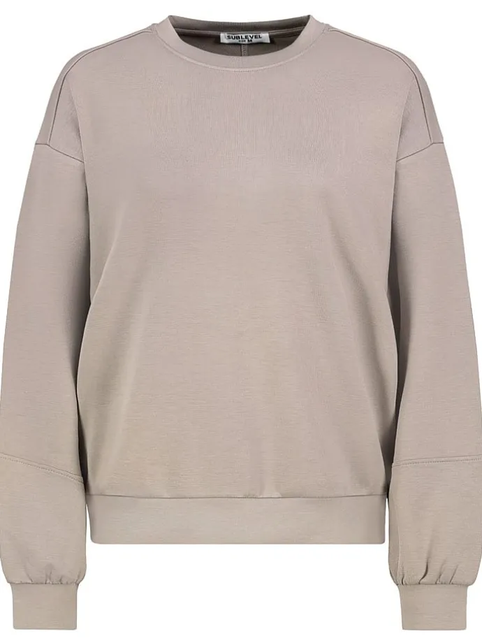 Sweatshirt in Beige