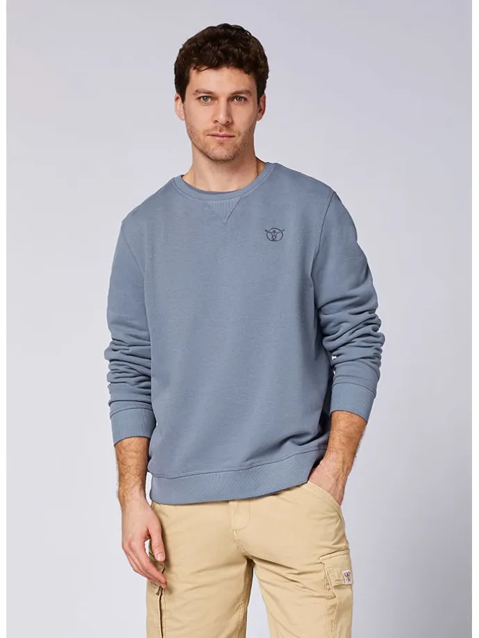 Sweatshirt in Blau