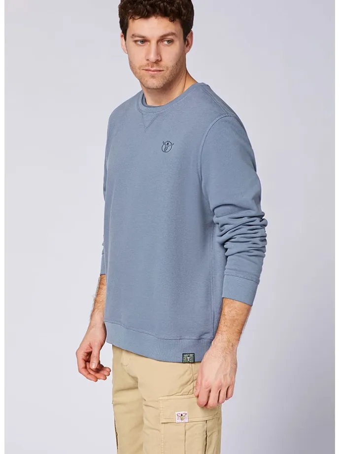 Sweatshirt in Blau