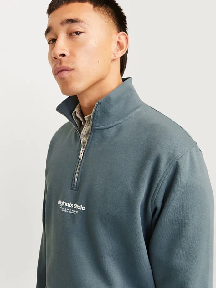 Sweatshirt in Blau