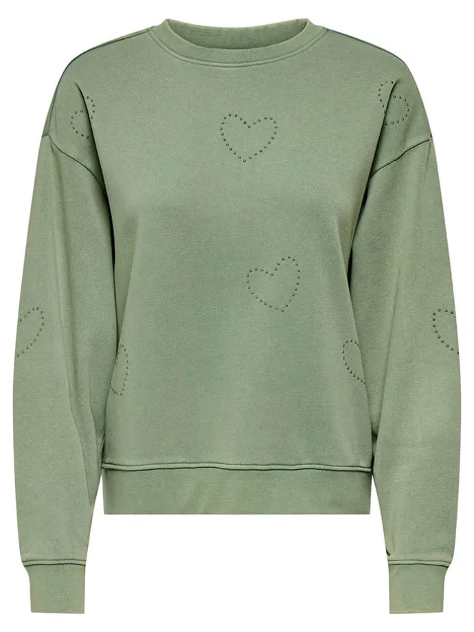 Sweatshirt in Grün