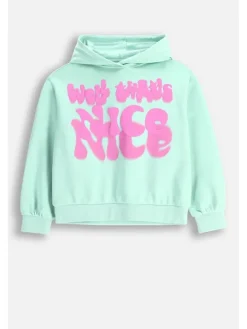 Sweatshirt in in Minzfarbe