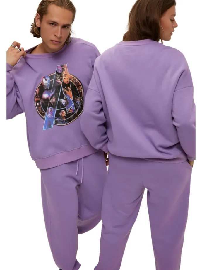 Sweatshirt in lavendel
