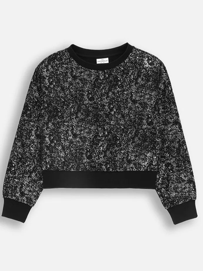 Sweatshirt in Schwarz