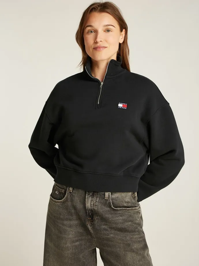 Sweatshirt in Schwarz