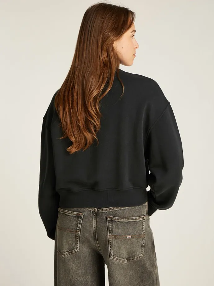 Sweatshirt in Schwarz