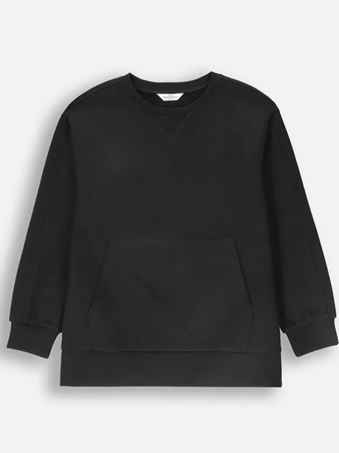 Sweatshirt in Schwarz