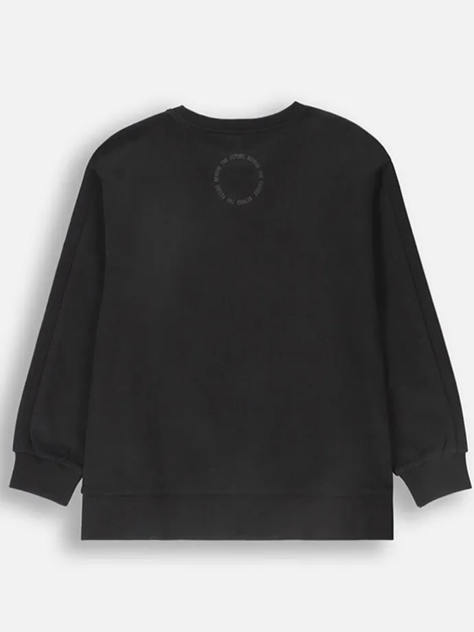 Sweatshirt in Schwarz