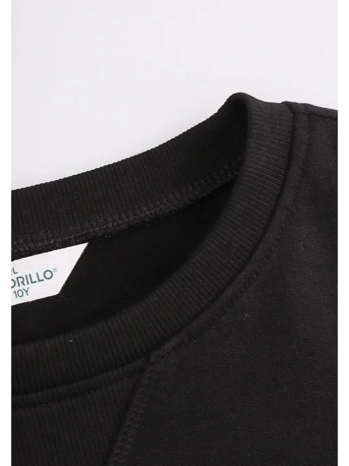 Sweatshirt in Schwarz
