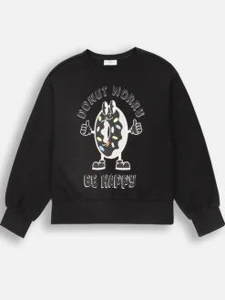 Sweatshirt in Schwarz