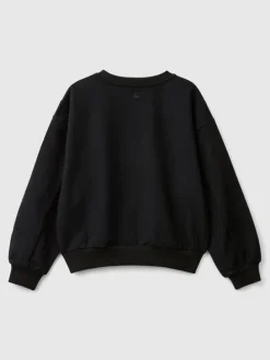 Sweatshirt in Schwarz