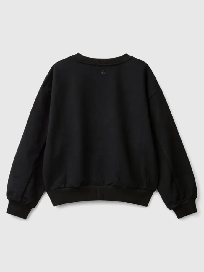 Sweatshirt in Schwarz